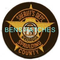 GEORGIA,A,SPALDING COUNTY SHERIFF 2 ERROR IN SPELLING SHOULD NOT BE A U IN SPALDING_wm